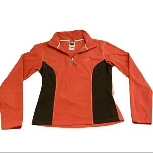 EUC North Face Burnt Orange Fleece Pullover